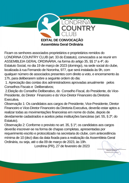 Recado Edital